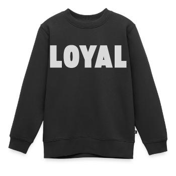 Loyauté loyale - Sweat Premium enfant bio - noir - Devant - AI Model Kid Female (0cm)