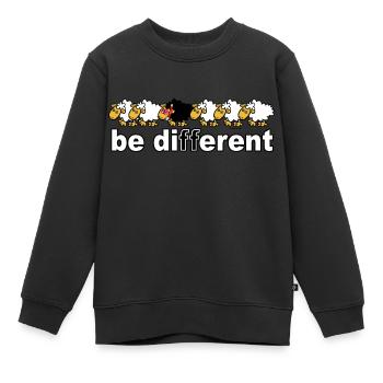 Sei anders Tauchen - Kinder Premium Organic Sweatshirt - Schwarz - Vorne - AI Model Kid Female (0cm)