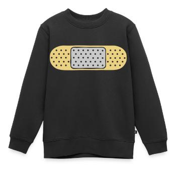 Design Punkte Pflaster - Kinder Premium Organic Sweatshirt - Schwarz - Vorne - AI Model Kid Female (0cm)