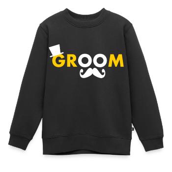 Groom - Kinder Premium Organic Sweatshirt - Schwarz - Vorne - AI Model Kid Female (0cm)