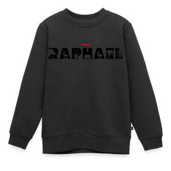 Raphaël - Kinder Premium Organic Sweatshirt - Schwarz - Vorne - AI Model Kid Female (0cm)