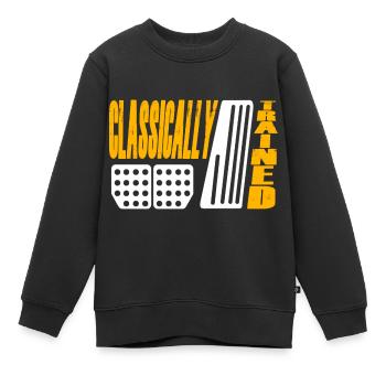 Manuelle Gangschaltung Knüppelschaltung - Kinder Premium Organic Sweatshirt - Schwarz - Vorne - AI Model Kid Female (0cm)