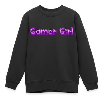 Gamer Girl - Kinder Premium Organic Sweatshirt - Schwarz - Vorne - AI Model Kid Female (0cm)
