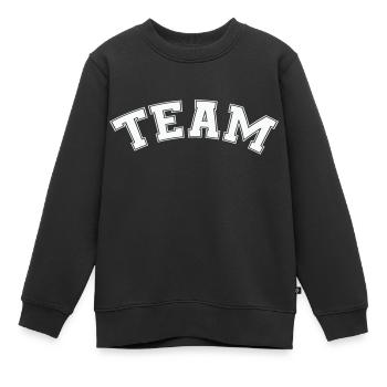 team - Kinder Premium Organic Sweatshirt - Schwarz - Vorne - AI Model Kid Female (0cm)