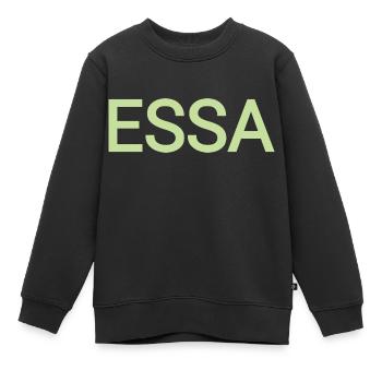 Essa - Sweat Premium enfant bio - noir - Devant - AI Model Kid Female (0cm)