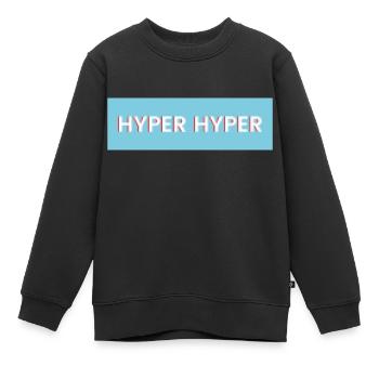 HYPER HYPER Pixel - Kinder Premium Organic Sweatshirt - Schwarz - Vorne - AI Model Kid Female (0cm)
