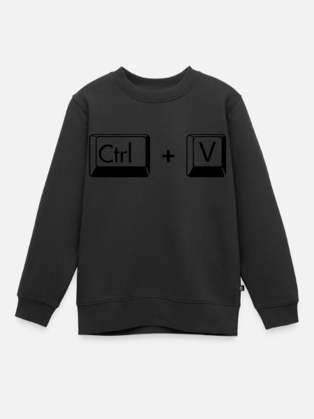 Copier coller drôle de cadeau pour les jumeaux - Sweat Premium enfant bio - noir
