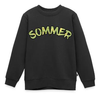 SOMMER - Kinder Premium Organic Sweatshirt - Schwarz - Vorne - AI Model Kid Female (0cm)
