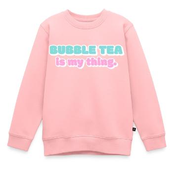 My thing - Kids Premium Organic Sweatshirt - rose - Front - AI Model Kid Female (0cm)