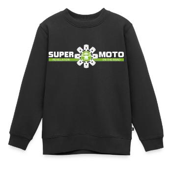 SUPER MOTO Cercle de Singe - Sweat Premium enfant bio - noir - Devant - AI Model Kid Female (0cm)
