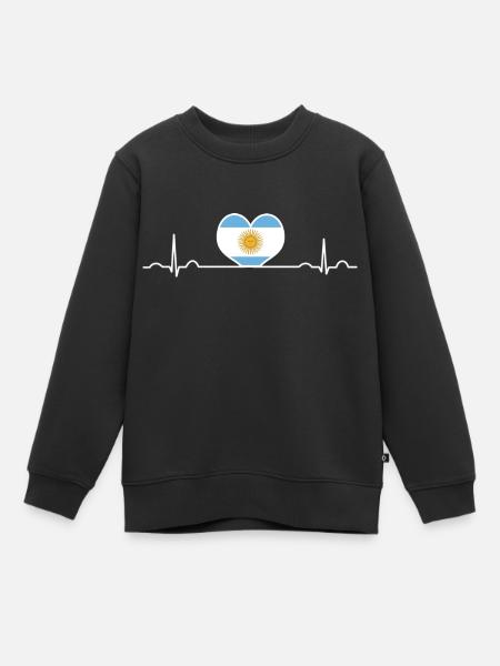 Argentine - Sweat Premium enfant bio - noir
