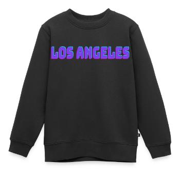 Los Angeles - Kinder Premium Organic Sweatshirt - Schwarz - Vorne - AI Model Kid Female (0cm)