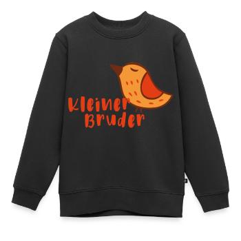 Kleiner Bruder - Kinder Premium Organic Sweatshirt - Schwarz - Vorne - AI Model Kid Female (0cm)