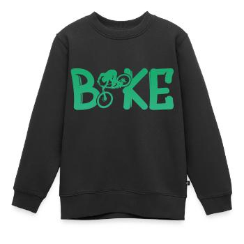 Bike Biken Fahrrad - Kinder Premium Organic Sweatshirt - Schwarz - Vorne - AI Model Kid Female (0cm)