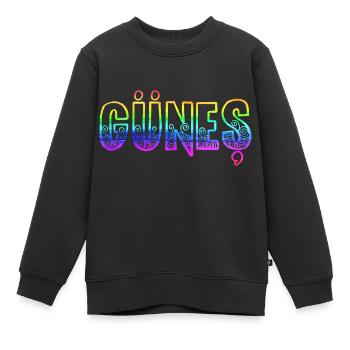 güneş rs regenbogen - Kinder Premium Organic Sweatshirt - Schwarz - Vorne - AI Model Kid Female (0cm)