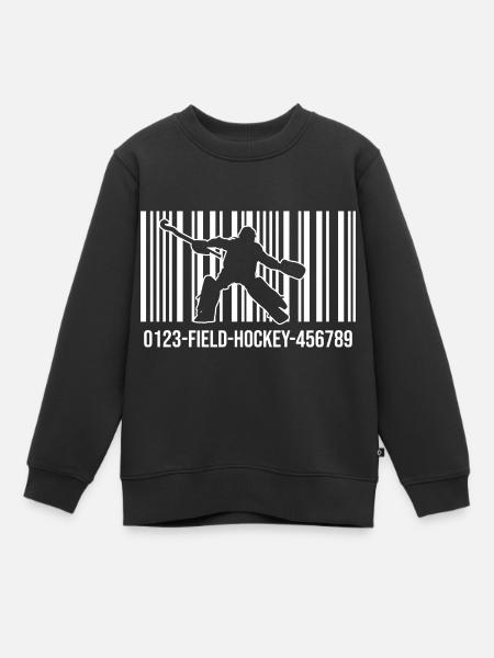 Hockey Feldhockey Hockey-Goalie Hockey-code - Kinder Premium Organic Sweatshirt - Schwarz