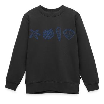 Blaue Muscheln - Meerestier - Kinder Premium Organic Sweatshirt - Schwarz - Vorne - AI Model Kid Female (0cm)
