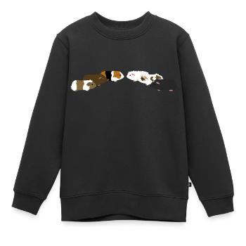 Sechs Meerschweinchen 2 - Kinder Premium Organic Sweatshirt - Schwarz - Vorne - AI Model Kid Female (0cm)