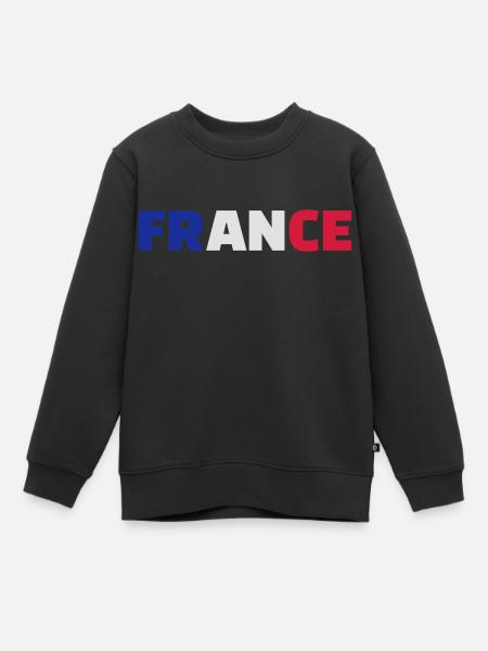 France - Sweat Premium enfant bio - noir