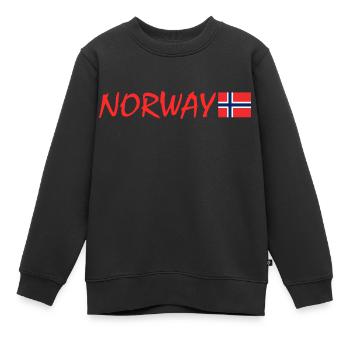 Norway - Kids Premium Organic Sweatshirt - black - Front - AI Model Kid Female (0cm)