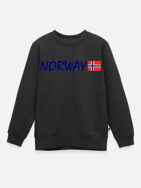 Norvège - Sweat Premium enfant bio - noir