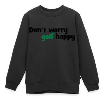 Golfe - Sweat Premium enfant bio - noir - Devant - AI Model Kid Female (0cm)