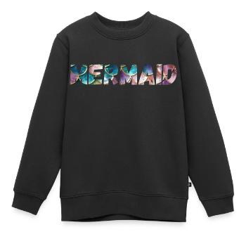Meerjungfrau - Kinder Premium Organic Sweatshirt - Schwarz - Vorne - AI Model Kid Female (0cm)