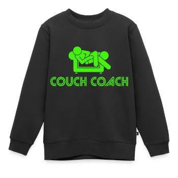 Coach Character Builder Attitude - Kinder Premium Organic Sweatshirt - Schwarz - Vorne - AI Model Kid Female (0cm)