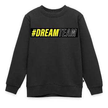 Équipe de rêve - Sweat Premium enfant bio - noir - Devant - AI Model Kid Female (0cm)