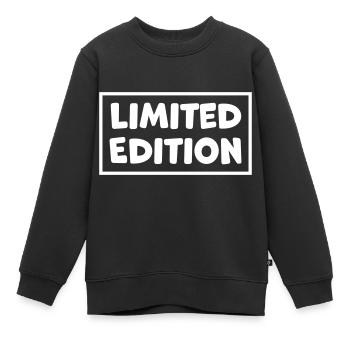 Limited Edition Selten Seltenheit - Kinder Premium Organic Sweatshirt - Schwarz - Vorne - AI Model Kid Female (0cm)