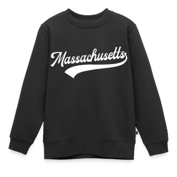 Massachusetts - Kinder Premium Organic Sweatshirt - Schwarz - Vorne - AI Model Kid Female (0cm)