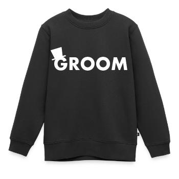 Groom - Kinder Premium Organic Sweatshirt - Schwarz - Vorne - AI Model Kid Female (0cm)