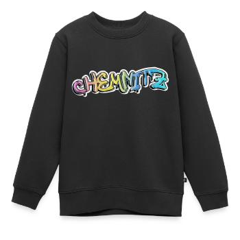 Chemnitz Allemagne Ville Graffiti Spray Sprayer - Sweat Premium enfant bio - noir - Devant - AI Model Kid Female (0cm)