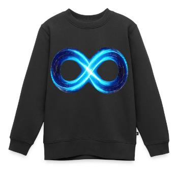 Infinity Infinity Symbol Lemniscate Eight 8 - Kids Premium Organic Sweatshirt - black - Front - AI Model Kid Female (0cm)