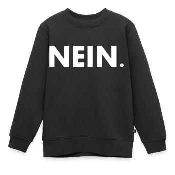 Nein - Kinder Premium Organic Sweatshirt - Schwarz - Vorne - AI Model Kid Female (0cm)