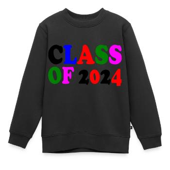 Class of 2024 - Kinder Premium Organic Sweatshirt - Schwarz - Vorne - AI Model Kid Female (0cm)
