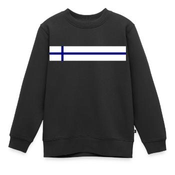 Finnland Fahne - Kinder Premium Organic Sweatshirt - Schwarz - Vorne - AI Model Kid Female (0cm)
