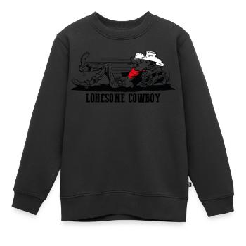 Lucky Luke Lonesome Cowboy - Kinder Premium Organic Sweatshirt - Schwarz - Vorne - AI Model Kid Female (0cm)