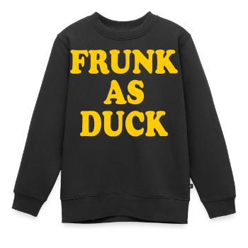 Frunk as duck - Kinder Premium Organic Sweatshirt - Schwarz - Vorne - AI Model Kid Female (0cm)