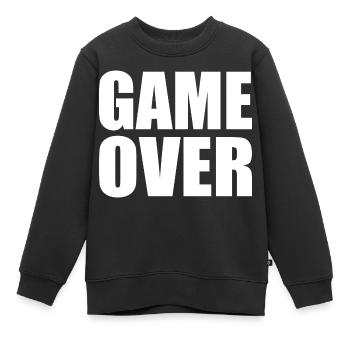 Game over - Sweat Premium enfant bio - noir - Devant - AI Model Kid Female (0cm)