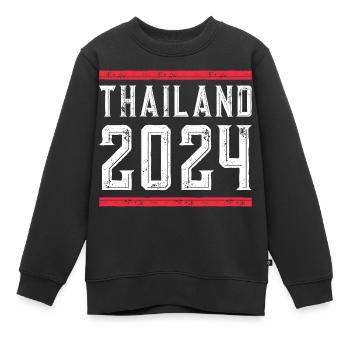 Jours fériés Thaïlande 2024 - Sweat Premium enfant bio - noir - Devant - AI Model Kid Female (0cm)