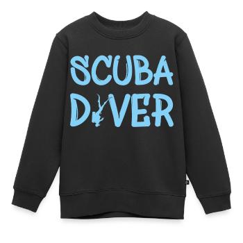 Scuba Diver - Kinder Premium Organic Sweatshirt - Schwarz - Vorne - AI Model Kid Female (0cm)