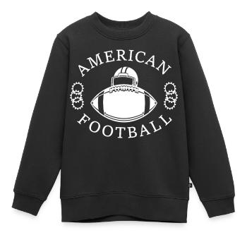American Football - Kinder Premium Organic Sweatshirt - Schwarz - Vorne - AI Model Kid Female (0cm)
