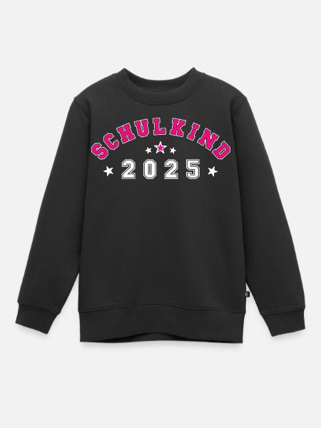 Schulkind 2025 - Kinder Premium Organic Sweatshirt - Schwarz