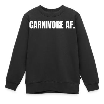CARNIVORE | Carnivore T-Shirt | Bold Meat Lover - Kinder Premium Organic Sweatshirt - Schwarz - Vorne - AI Model Kid Female (0cm)