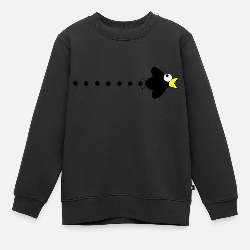 Corbeau manga - Sweat Premium enfant bio - noir