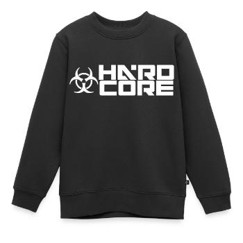 hard-core5 - Sweat Premium enfant bio - noir - Devant - AI Model Kid Female (0cm)