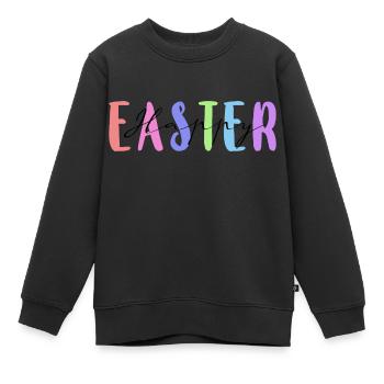 Frohe Ostern - Kinder Premium Organic Sweatshirt - Schwarz - Vorne - AI Model Kid Female (0cm)