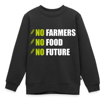 Landwirt Demonstration Bauern Demo Traktor Fahren - Kinder Premium Organic Sweatshirt - Schwarz - Vorne - AI Model Kid Female (0cm)