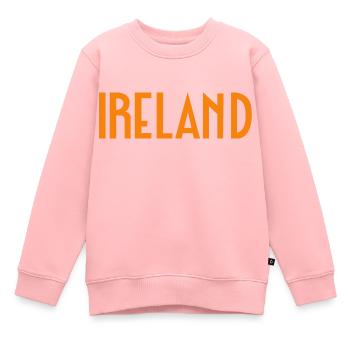Irlande - Sweat Premium enfant bio - rose - Devant - AI Model Kid Female (0cm)